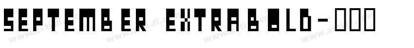 September Extrabold字体转换